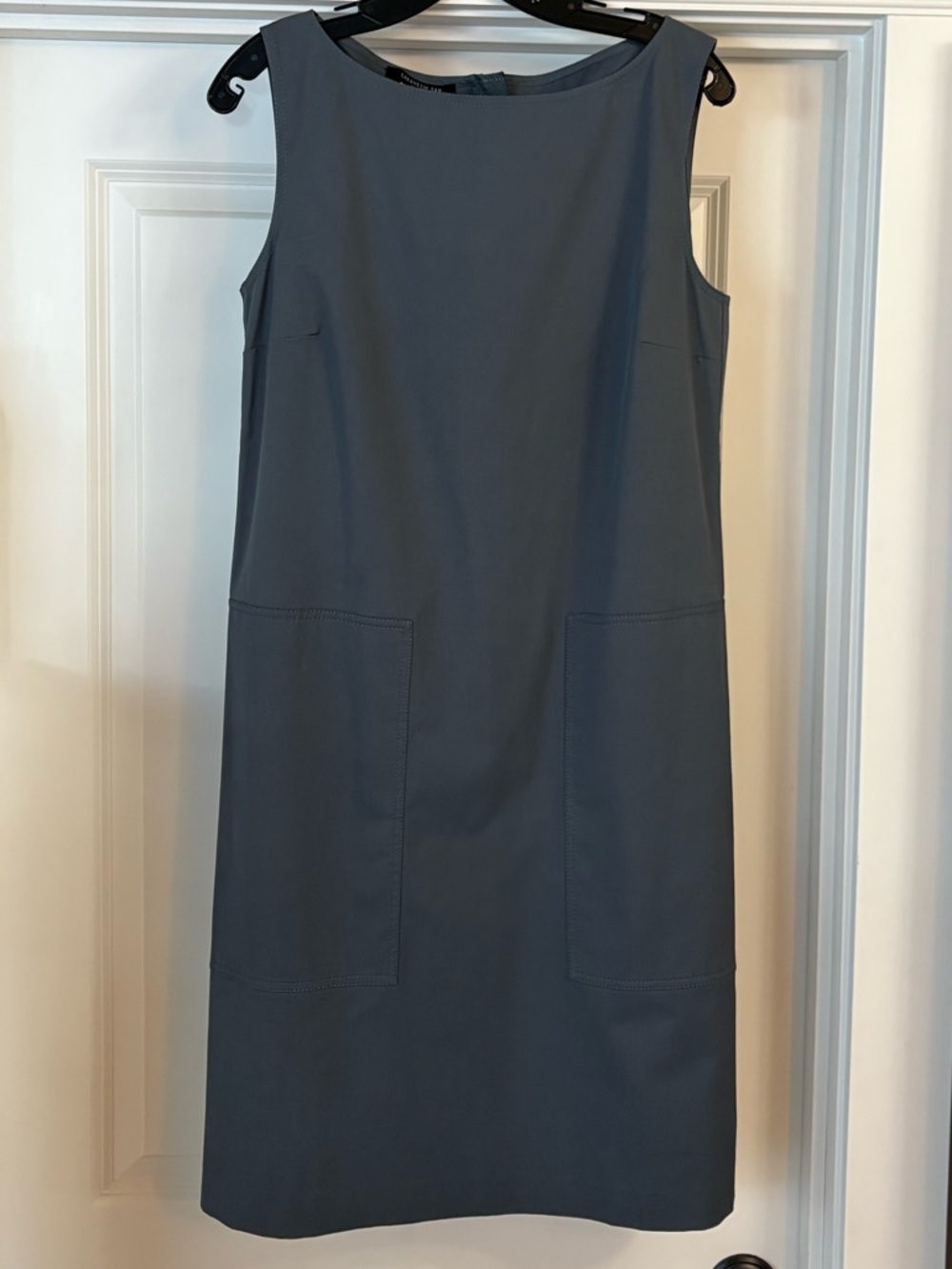 Lafayette 148 Classic Sleeveless Gray Dress